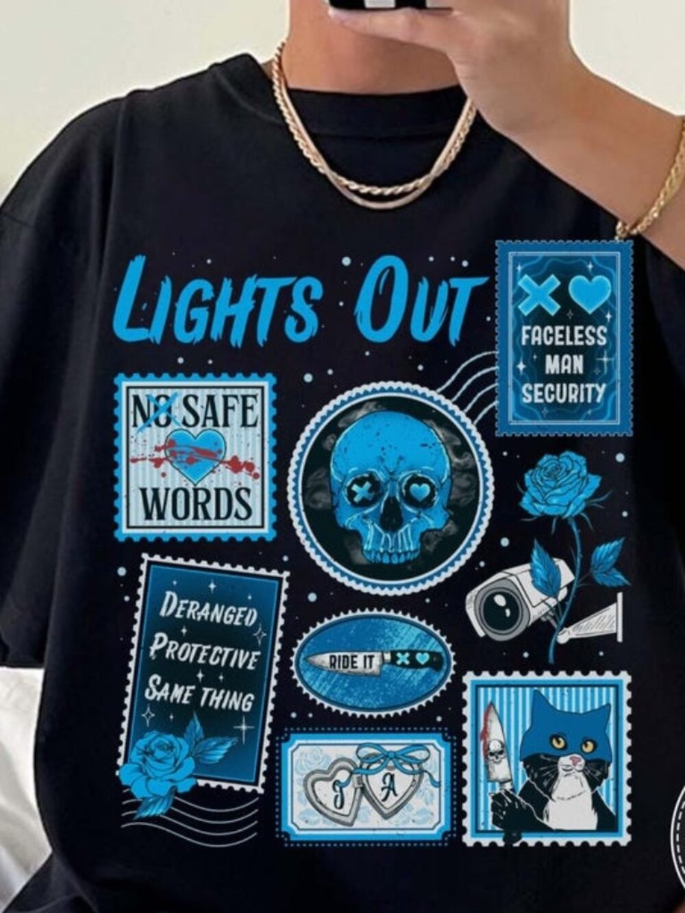 Lights Out Dark Romance T-shirt, Bookish Reader Tee